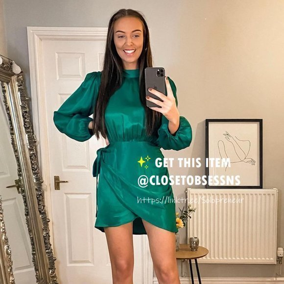 ZARA Short Dress with Knot Detail* - Picture 10 of 16